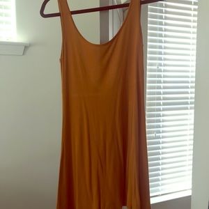 Rust orange tank top dress